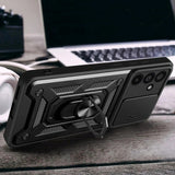 Samsung Galaxy A37 Tech-Protect Camshield Skal med Magnetisk Ring & Stativfunktion - Svart