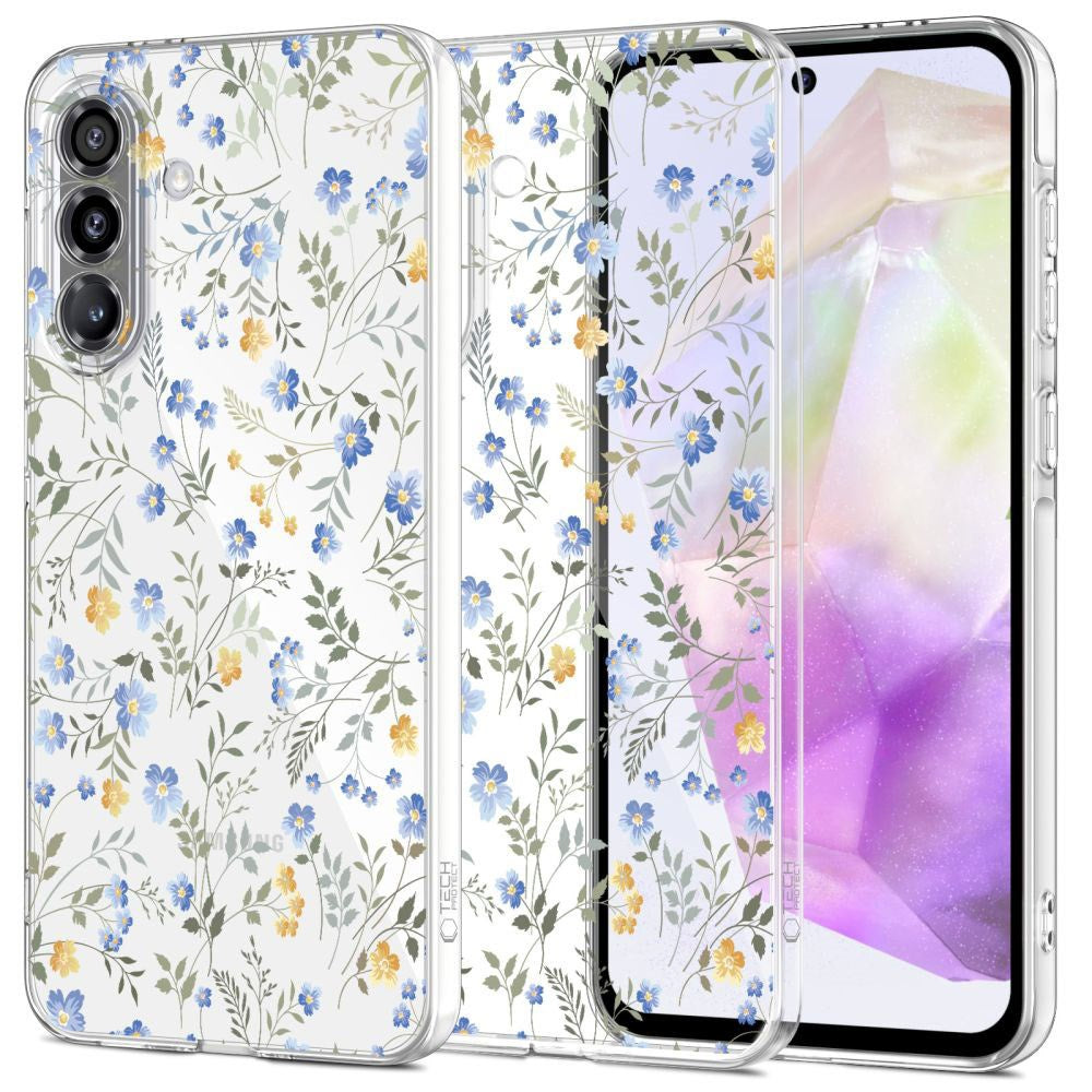 Samsung Galaxy A37 Tech-Protect FlexAir Flexibelt Plast Skal - Blomma