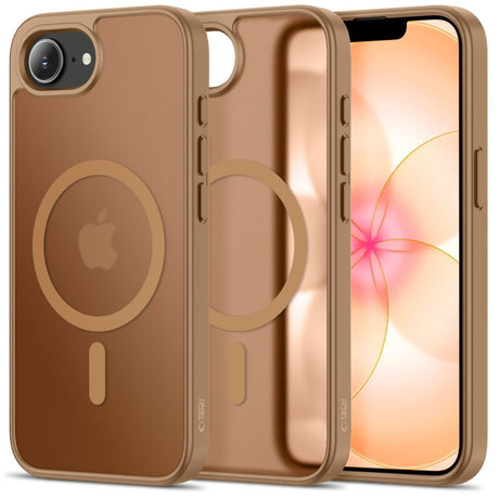 iPhone 17e / 16e Tech-Protect BasicMag Hybrid Skal - MagSafe Kompatibel - Matt Brun