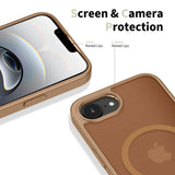iPhone 17e / 16e Tech-Protect BasicMag Hybrid Skal - MagSafe Kompatibel - Matt Brun
