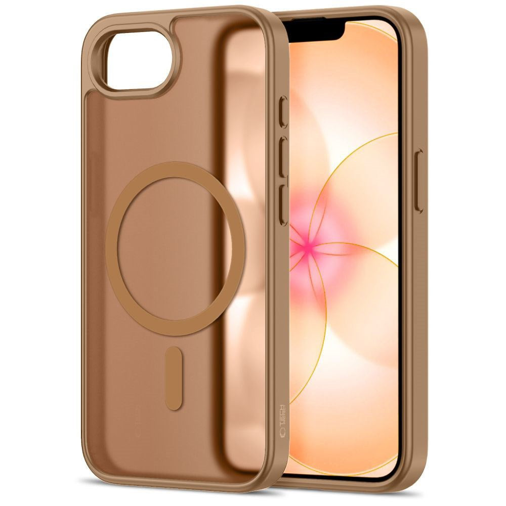 iPhone 17e / 16e Tech-Protect BasicMag Hybrid Skal - MagSafe Kompatibel - Matt Brun