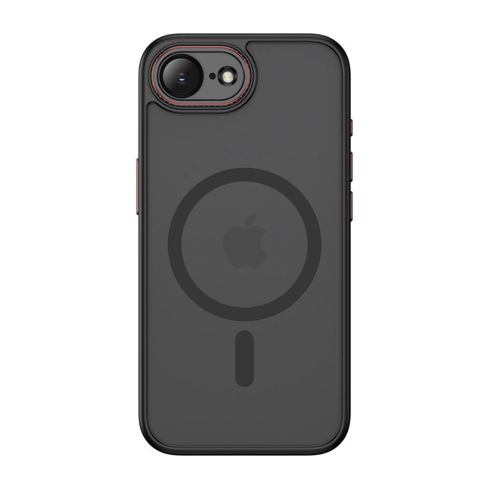 iPhone 17e / 16e Tech-Protect MagCam Skal - MagSafe Kompatibel - Genomskinlig / Matt Svart