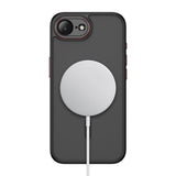 iPhone 17e / 16e Tech-Protect MagCam Skal - MagSafe Kompatibel - Genomskinlig / Matt Svart