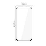 Google Pixel 10a / 9a Tech-Protect Glass Fit+ Härdat Skärmskyddsglas - 2 st - Genomskinlig / Svart Kant