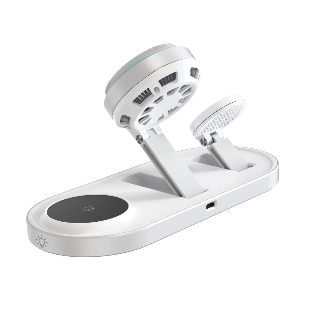 Tech-Protect A51 ARCTICBOOST 3-i-1 Trådlös Laddare 25W - MagSafe / Qi2 Kompatibel - Vit