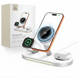 Tech-Protect A51 ARCTICBOOST 3-i-1 Trådlös Laddare 25W - MagSafe / Qi2 Kompatibel - Vit