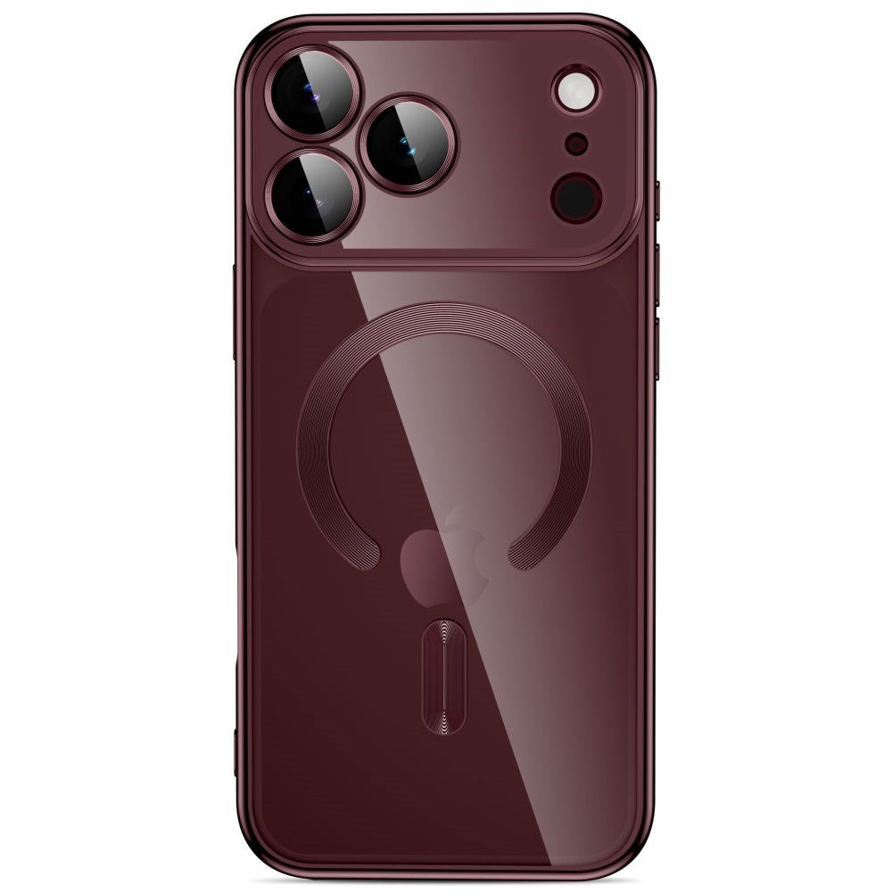 iPhone 18 Pro / 17 Pro Tech-Protect MagFlex Skal - MagSafe Kompatibel - Burgundy / Transparent