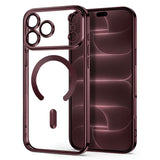 iPhone 18 Pro Max / 17 Pro Max Tech-Protect MagFlex Skal - MagSafe Kompatibel - Burgundy / Transparent