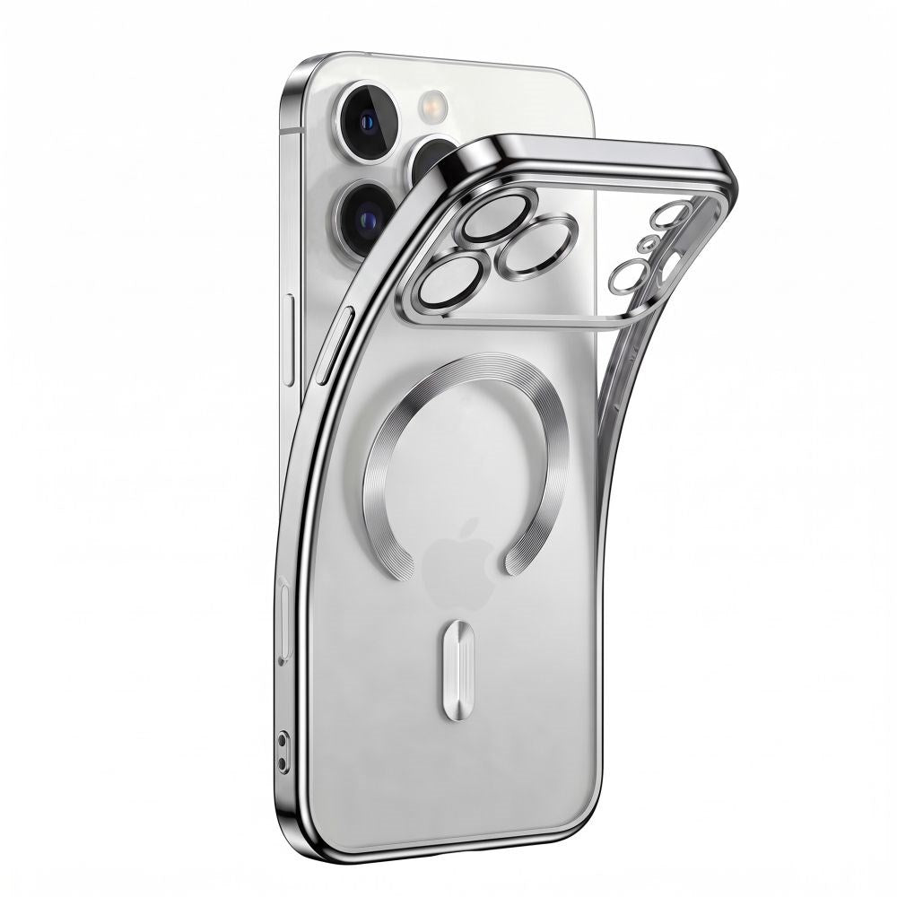 iPhone 18 Pro Max / 17 Pro Max Tech-Protect MagFlex Skal - MagSafe Kompatibel - Silver / Transparent