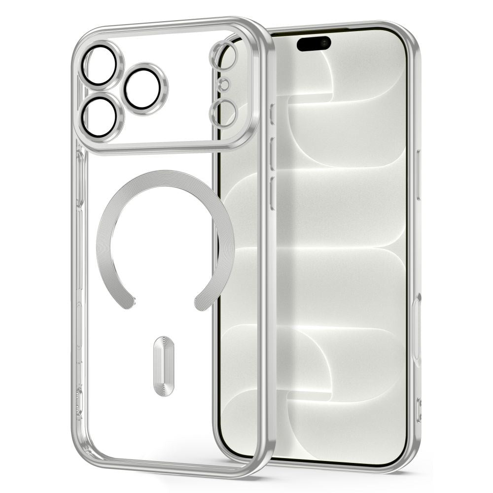 iPhone 18 Pro Max / 17 Pro Max Tech-Protect MagFlex Skal - MagSafe Kompatibel - Silver / Transparent