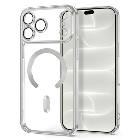 iPhone 18 Pro Max / 17 Pro Max Tech-Protect MagFlex Skal - MagSafe Kompatibel - Silver / Transparent