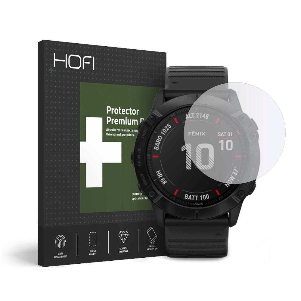 Garmin Fenix 6x/6x Pro HOFI Skärmskydd - Transparent