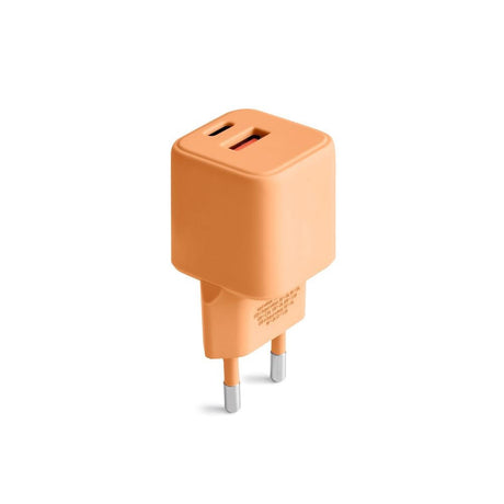 Colorum 30W Väggladdare m. 1x USB-A & 1x USB-C - Peach Fuzz