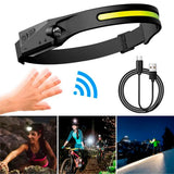 Hurtel LED Pannlampa med Sensor - Svart