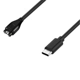 Hurtel Magnetisk USB-C Laddare för Garmin Smartwatch - Svart