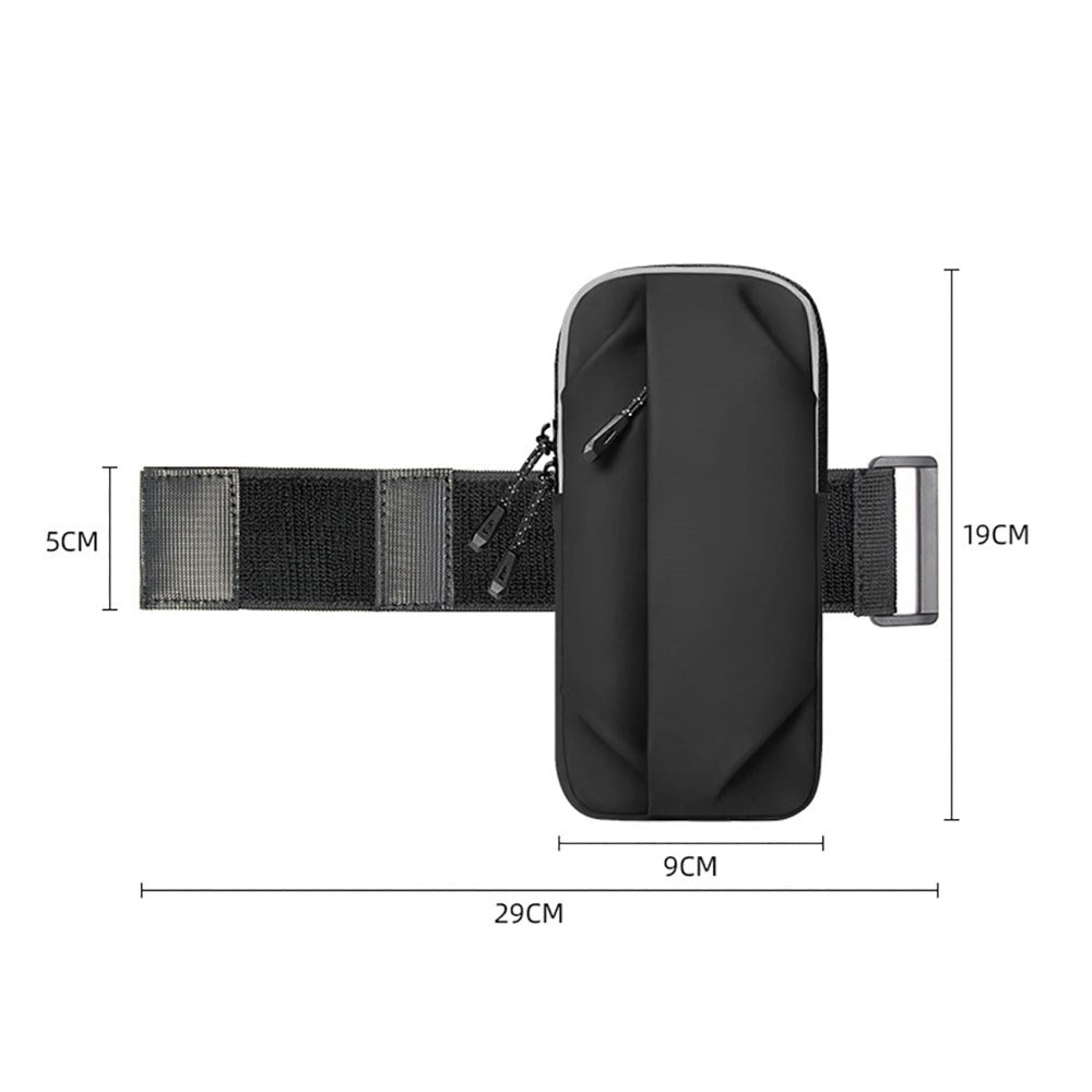 Wozinsky Mobilväska m. Armband för Löpning - Svart
