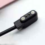 Hurtel Magnetisk Laddare för Smartklocka - 2-Pin / 2.8mm - Svart