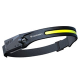 Wozinsky WLC-1200 Pannlampa med 350 lm & Rörelsesensor - Svart