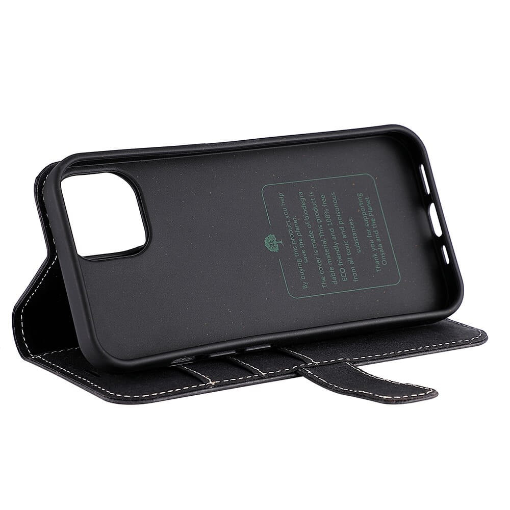 iPhone 13 GEAR ONSALA Eco Wallet - Nedbrytbart Plånboksfodral - Svart