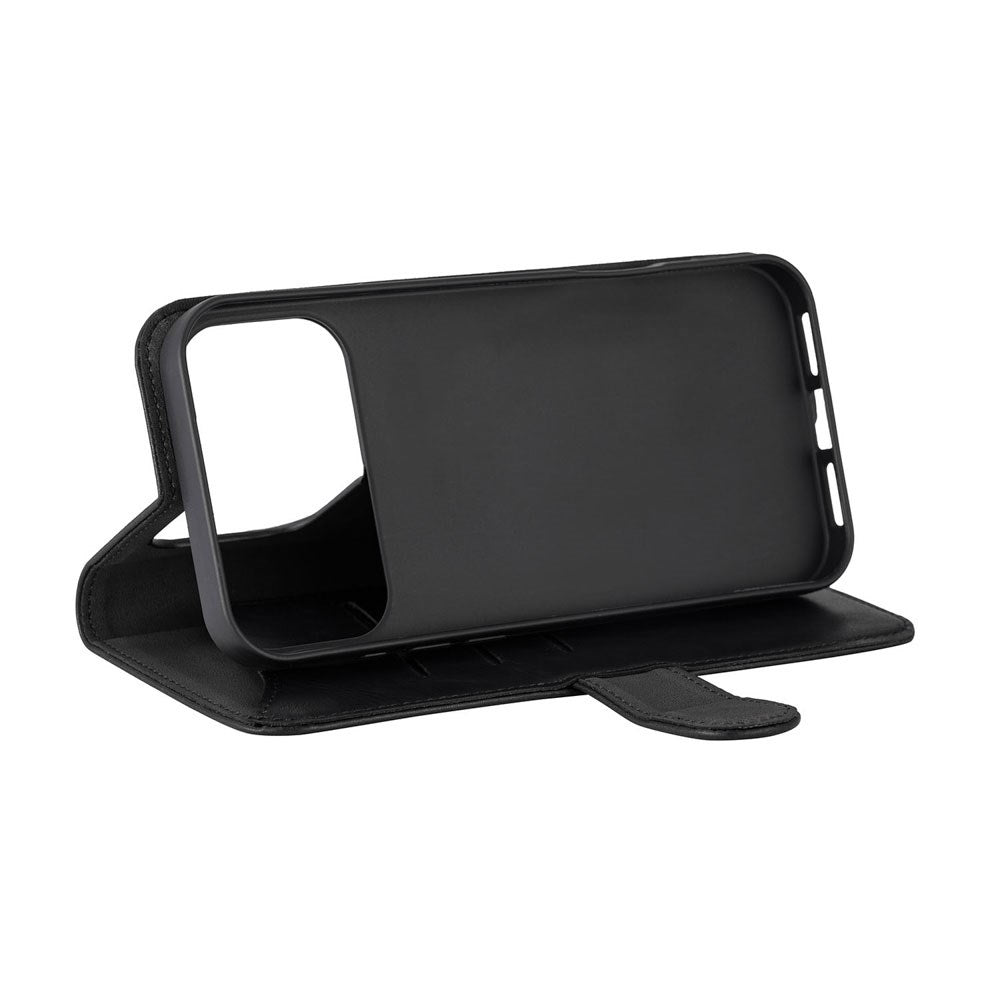 iPhone 17 Pro GEAR Konstläder Fodral - MagSafe Kompatibel - Svart