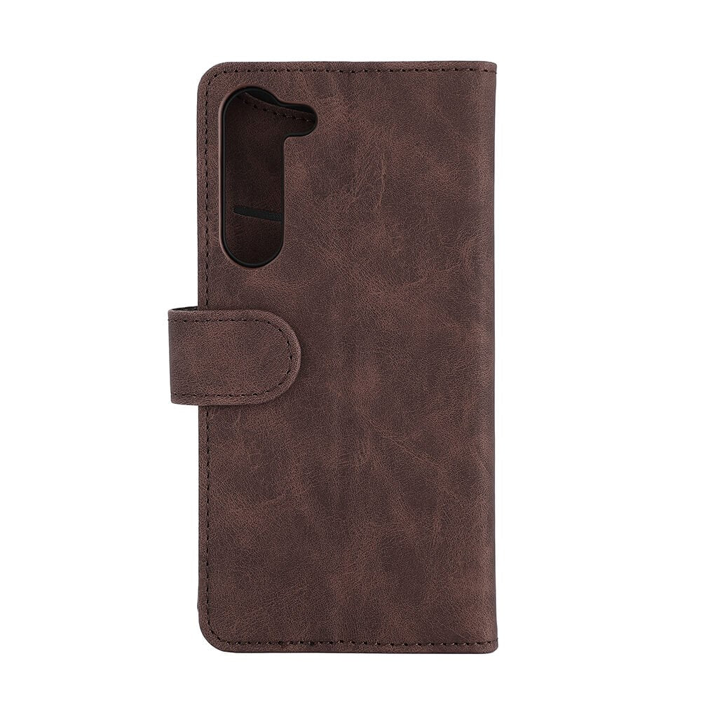 Samsung Galaxy S23+ (Plus) GEAR Wallet Plånboksfodral - Imitationsläder - Brun