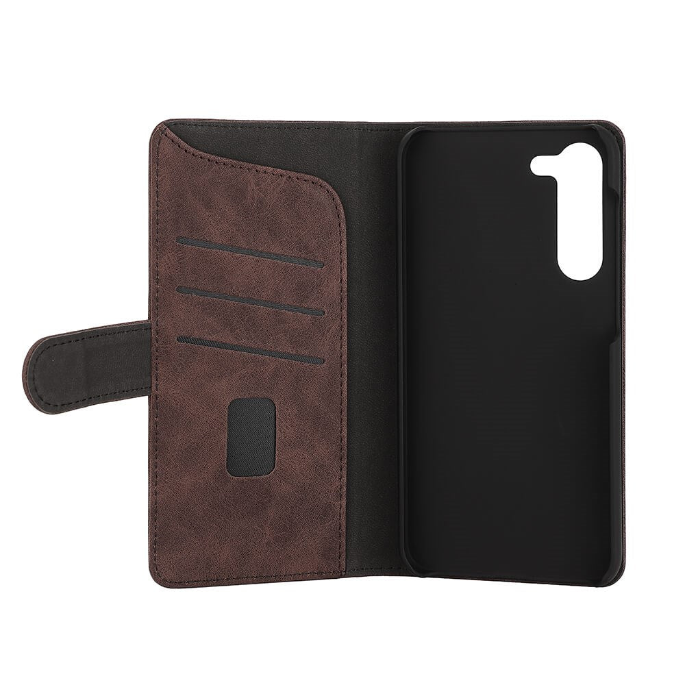 Samsung Galaxy S23+ (Plus) GEAR Wallet Plånboksfodral - Imitationsläder - Brun