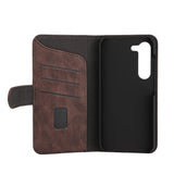 Samsung Galaxy S23 GEAR Wallet Plånboksfodral - Imitationsläder - Brun