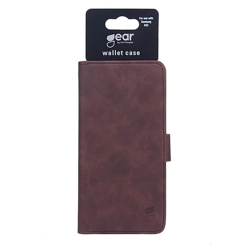 Samsung Galaxy A53 (5G) GEAR Wallet - läderplånbok - Brown