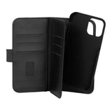 iPhone 12 / 12 Pro GEAR Wallet 2in1 Plånboksfodral med 7 Kortfickor - Svart