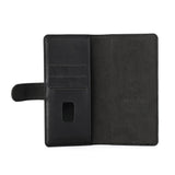 Gear Wallet Universal Leather Wallet Case & Magnet Black (Max. Telefon: 160 x 72 x 10 mm)