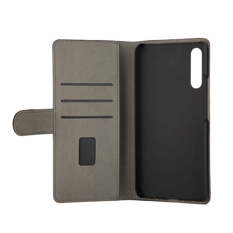 Huawei P Smart Pro Gear Leather Wallet Case - Svart