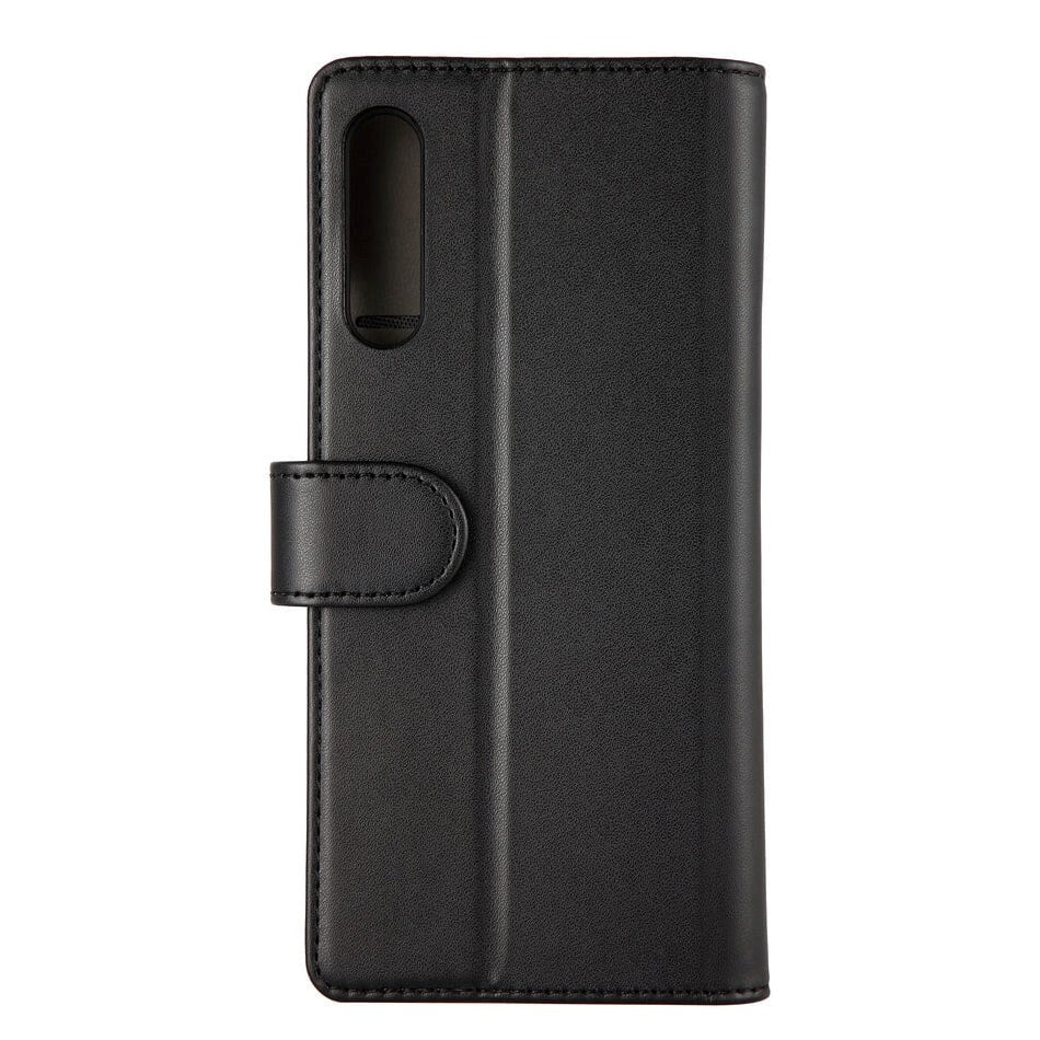 Huawei P Smart Pro Gear Leather Wallet Case - Svart