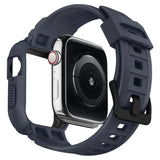 Apple Watch (44/SE/45mm) Spigen Rugged Armor Pro Skal - Charcoal Grey