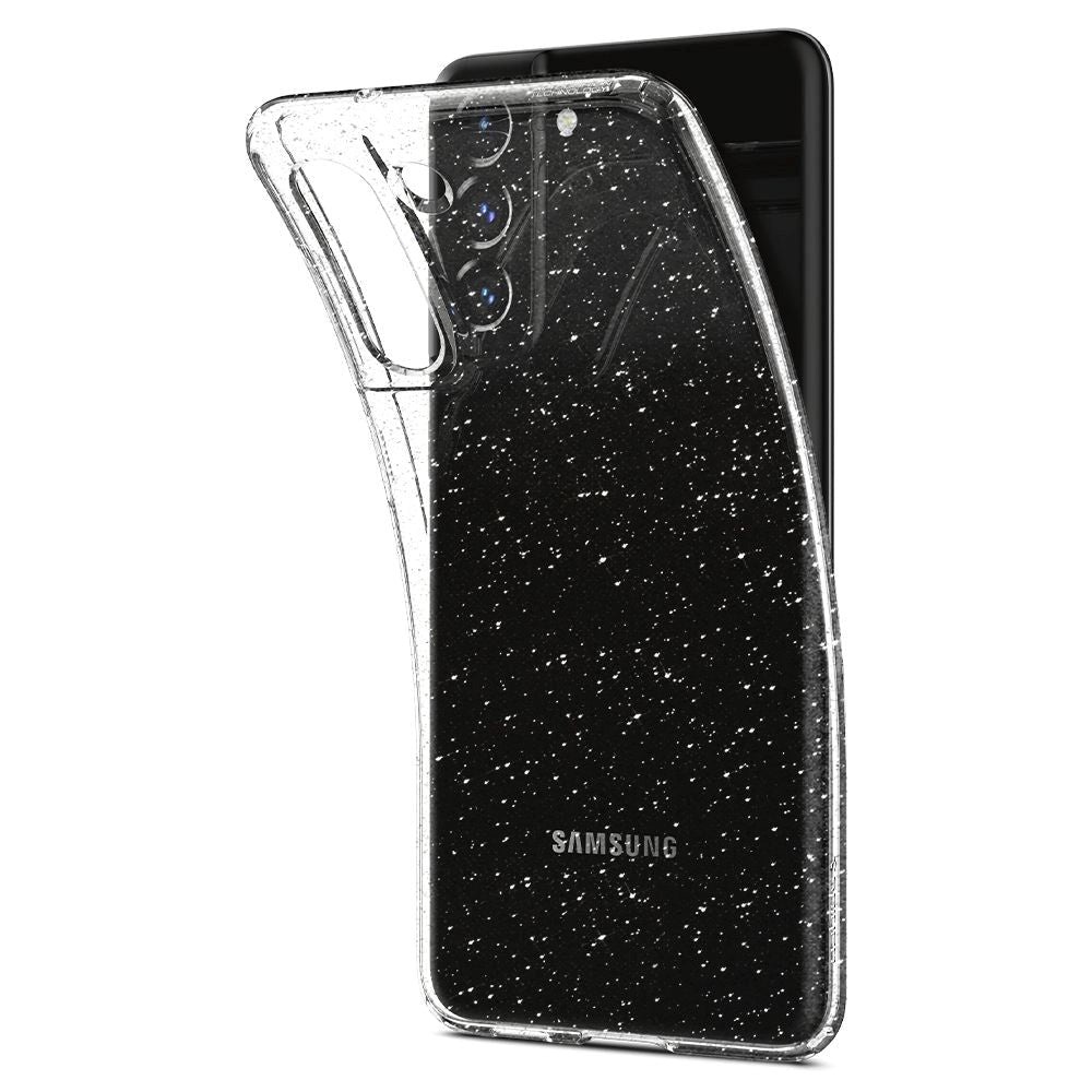 Samsung Galaxy S21 FE (5G) Spigen Liquid Crystal Skal - Glitter / Transparent