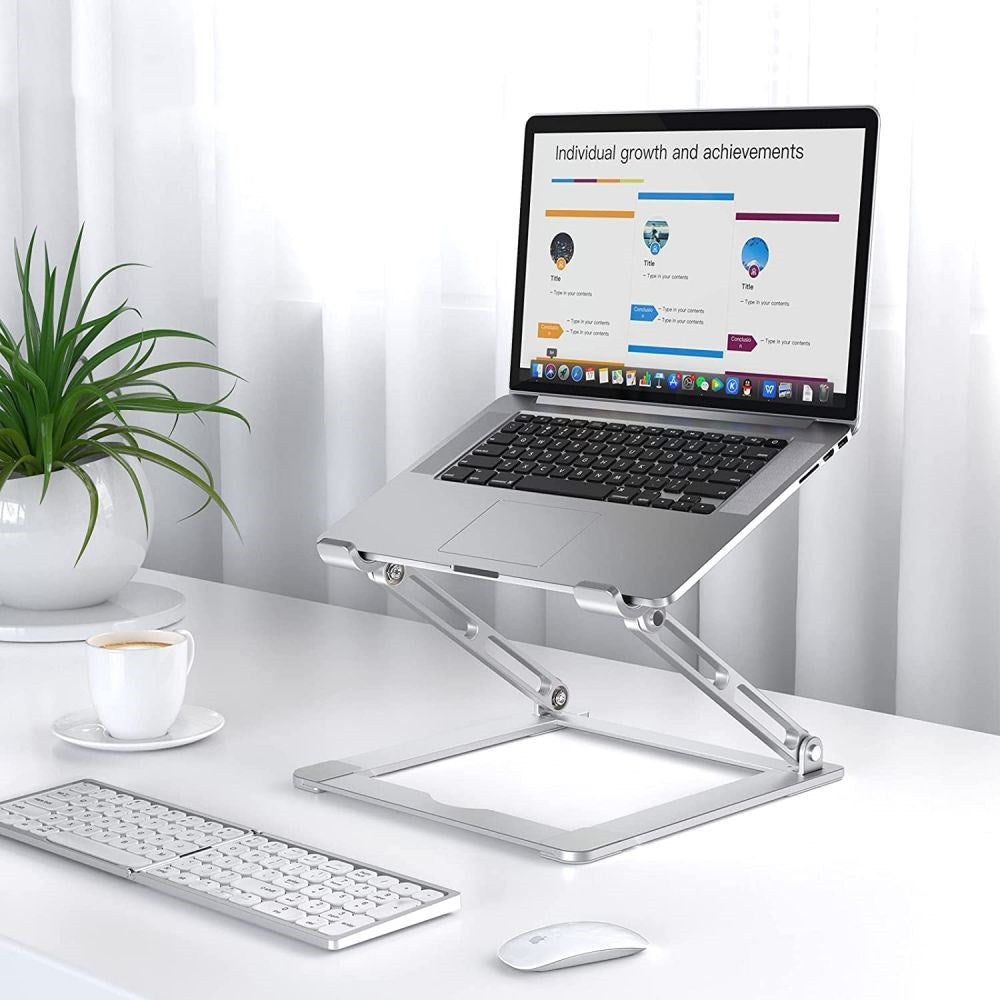 Tech-Protect Prodesk Laptop Stand - Silver