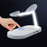 Tech-Protect A12 3-i-1 Trådlös Laddare 15W med Inbyggd LED-lampa - Vit (DEMO)