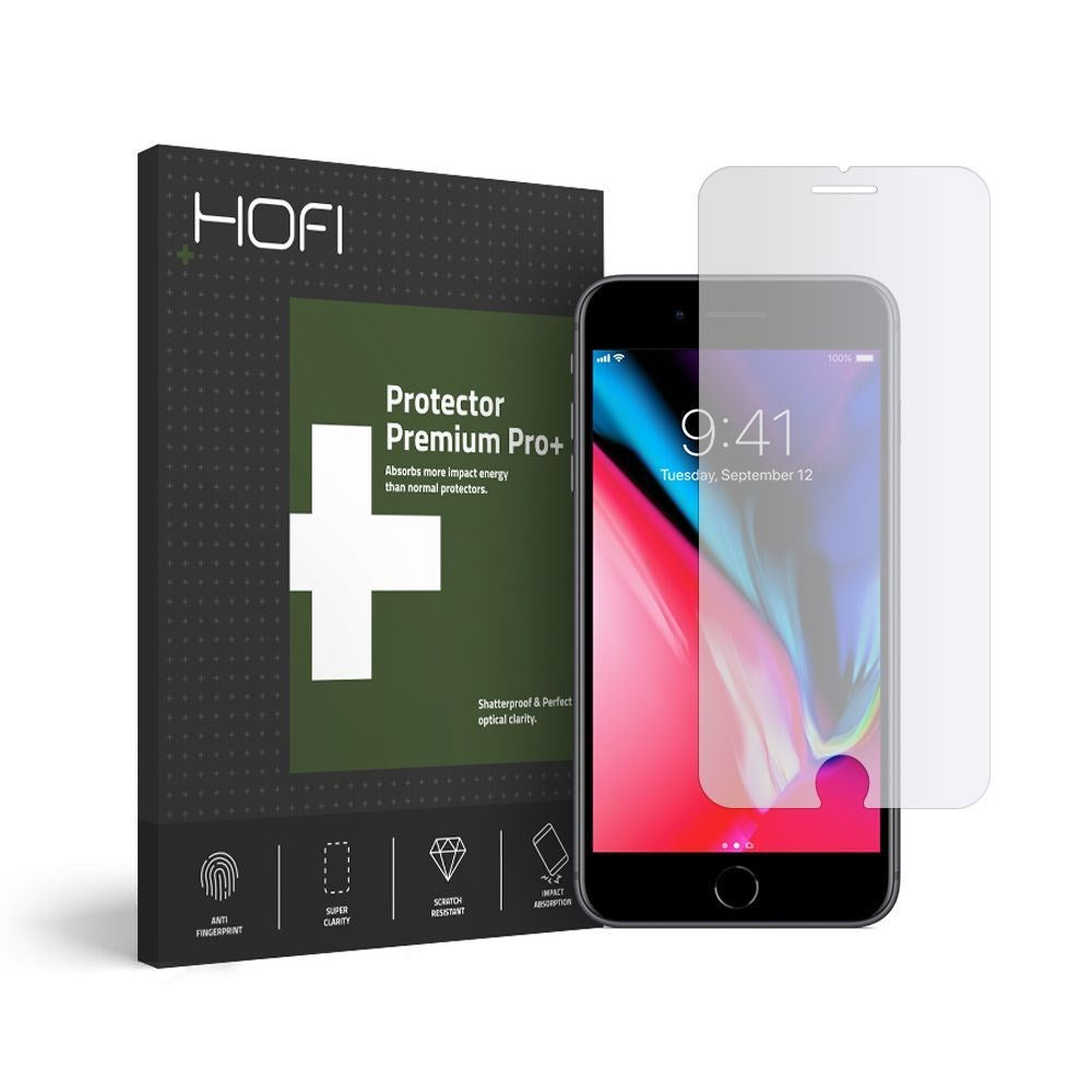 iPhone SE (2022/2020) / 8 / 7 - HOFI Pro+ Flexibelt Skärmskydd - Skalvänligt - Transparent