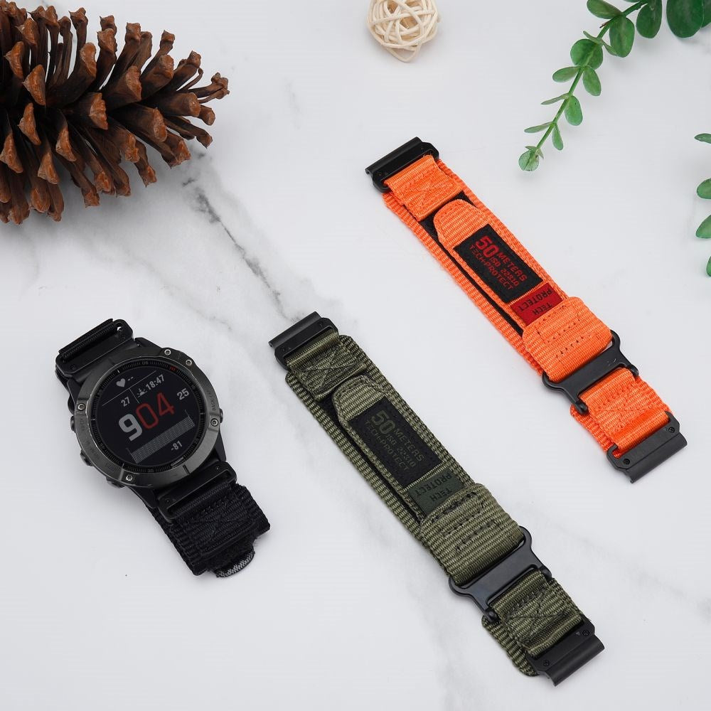 Universal Garmin 26mm QuickFit Tech-Protect Scout Pro Tygrem - Grön