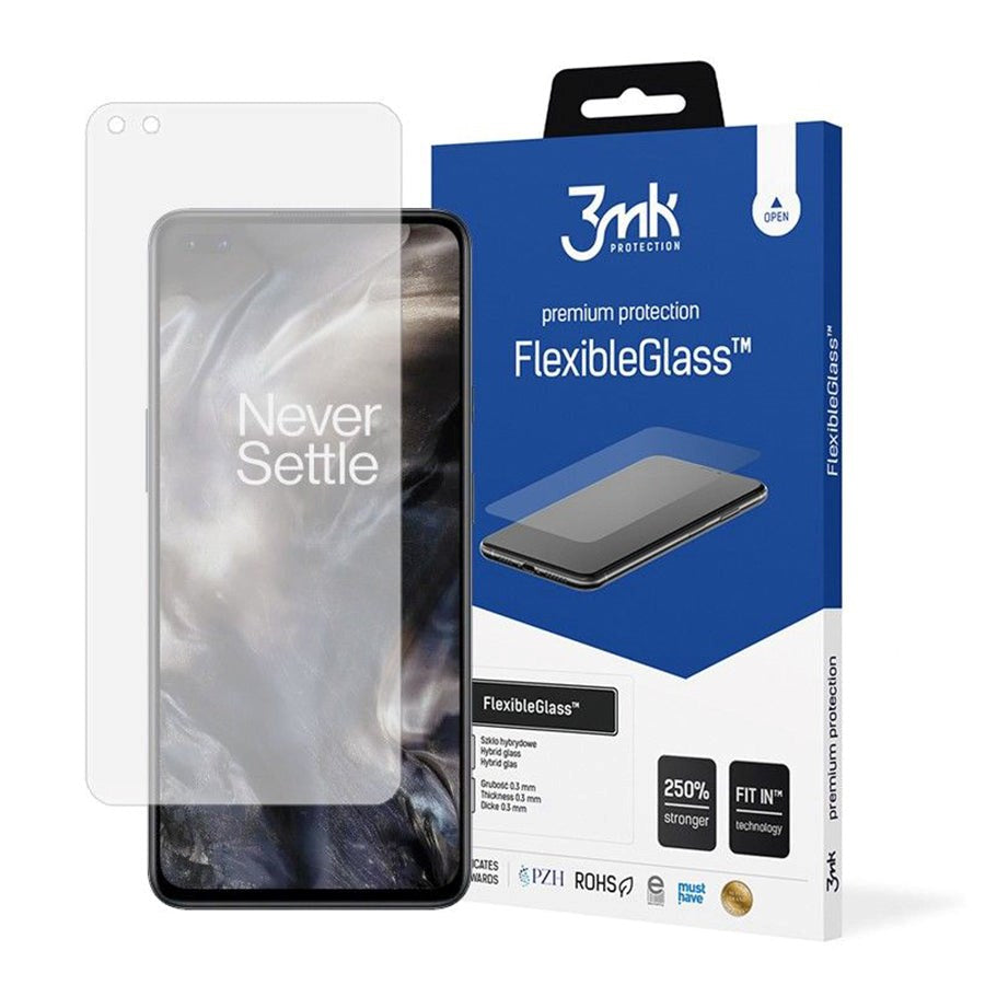 OnePlus Nord / Nord 2 (5G) 3mk FlexibleGlass Screen Protector - Transparent