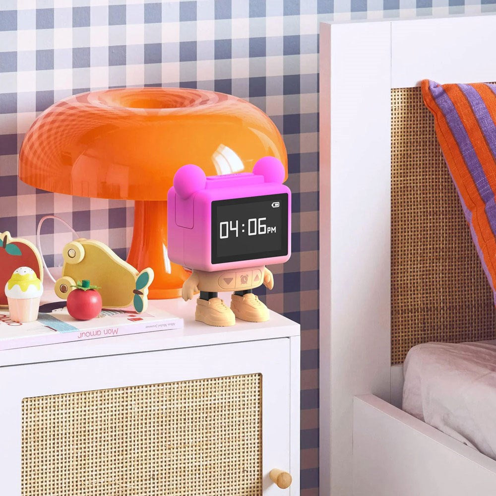 MOB - Dancing Alarm Clock Bluetooth Högtalare - Rosa