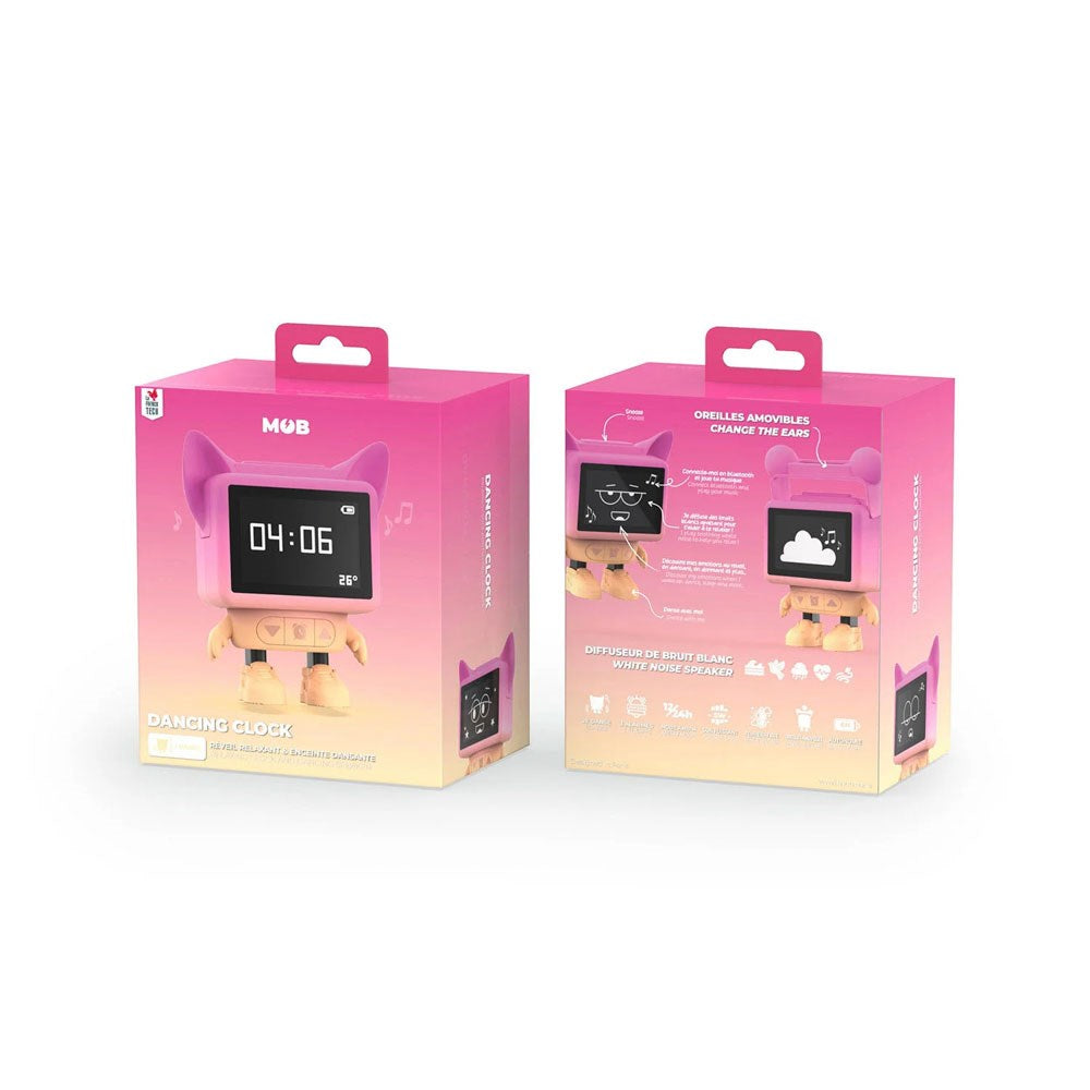 MOB - Dancing Alarm Clock Bluetooth Högtalare - Rosa