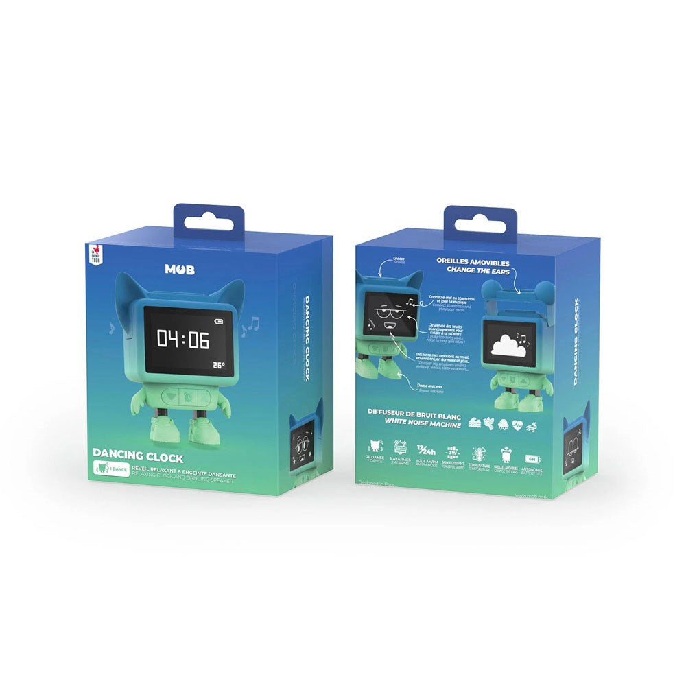 MOB - Dancing Alarm Clock Bluetooth Högtalare - Blå
