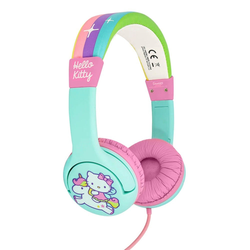 Hello Kitty Rainbow Børne Headset Max. 85dB - 3-7 År - Regnbue