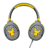 Over-Ear Gaming Headset Pro G1 m. Aftagelig Mikrofon - Pokémon Pikacu - Grå / Gul