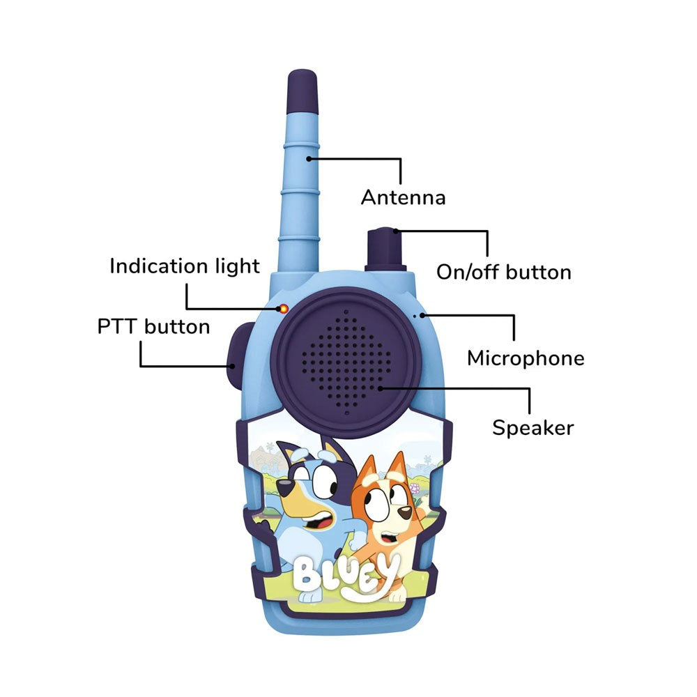 OTL BLUEY Walkie Talkie Set - 2 st - Blå
