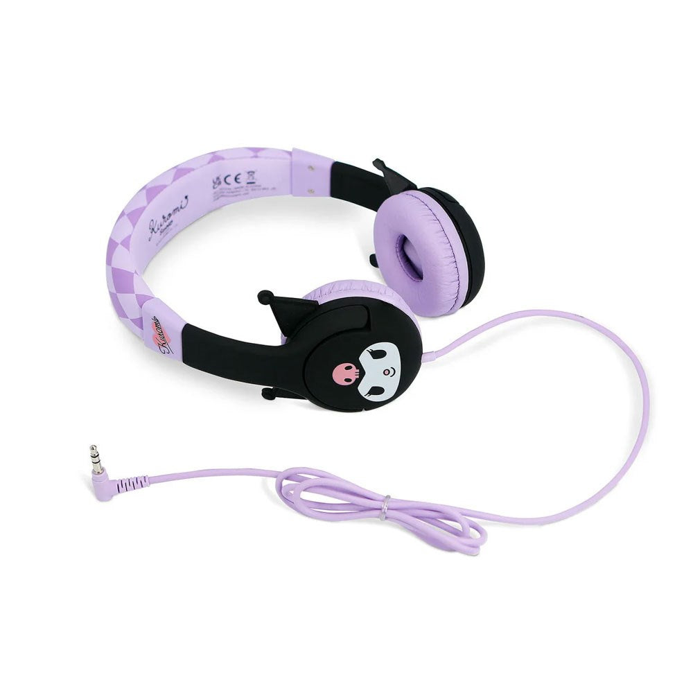 Kuromi OTL On-Ear Hörlurar för Barn med 3D-Öron – Max. 85dB - Lila / Svart