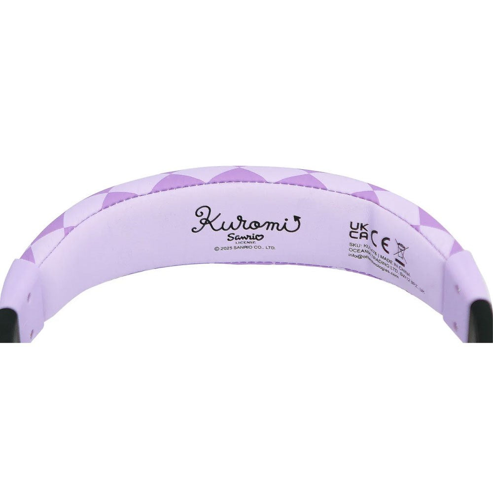 Kuromi OTL On-Ear Hörlurar för Barn med 3D-Öron – Max. 85dB - Lila / Svart