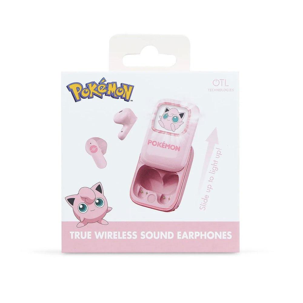 Jigglypuff OTL True Wireless In-Ear Headset med Uppskjutbart Laddningsfodral - Rosa