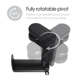 Desire2 Tidy Justerable Headset Holder - Svart