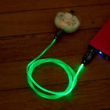 Harry Potter Light Up USB-A till USB-C Kabel 1,2 Meter - Svart / Grön